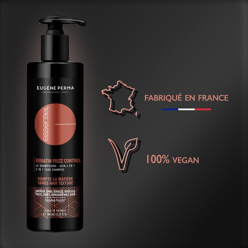 Eugene Perma Professionnel 2-in-1 Keratin Anti-frizz Frizz Control Shampoo for