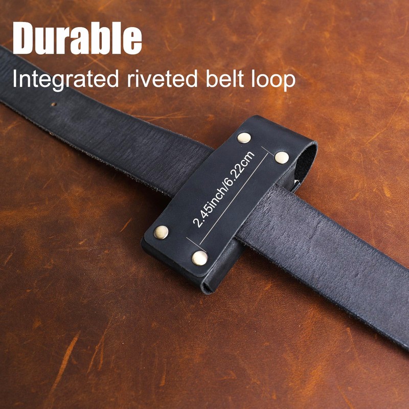 Topstache Leather Multitool Sheath for Belt - Multitool Holster for