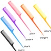 Yaomiao 24 Pcs Rat Tail Combs for Woman Parting Combs