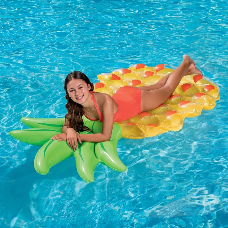 Inflatable Pineapple Pool Float Raft Supersized 6 Foot Long