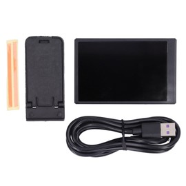 Computer Monitoring Secondary Screen Set 3.5 Inch Display with Bracket Data Cable Double Sided Adhesive