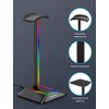 New bee Headphone Stand RGB Headset Holder with 1 USB-C