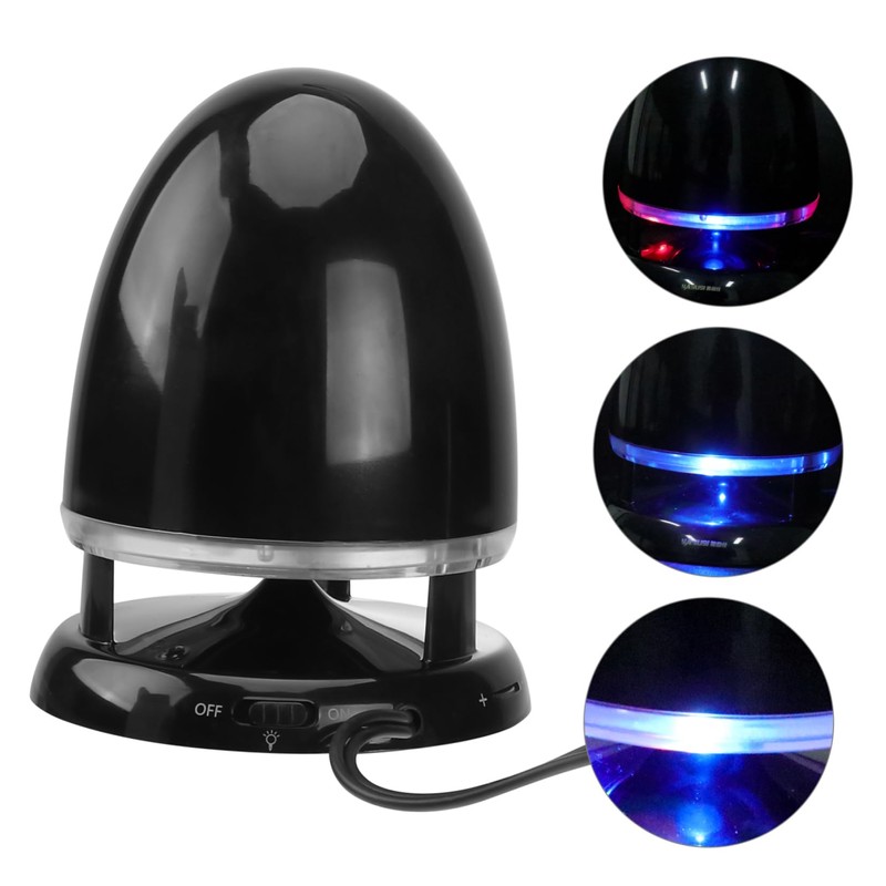 CAXUSD Portable Mini Speaker Led Light USB Powered Desktop for