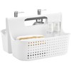 ALINK Plastic Shower Caddy Basket, Portable Divided Cleaning Supply Storage
