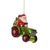 Sass & Belle Santa on a Tractor Shaped Bauble