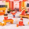 Pinenjoy 21Pcs Miniature Chinese New Year Figurines Mini Spring Festival