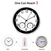 ALEENFOON 12 Inch Modern Quiet Metal Wall Clocks for Living