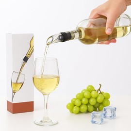 Wine Chiller Stick with Aerator and Pourer, 3-in-1 Wine Cooling Rod, Stainless Steel Iceless Bottle Chiller for White Wines, Perfect for Dinner Parties and Gifts