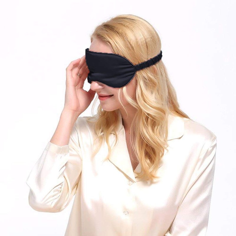 OLESILK Silk-Sleep-Mask Eye-Mask & Blindfold with Double Layer Silk Filling