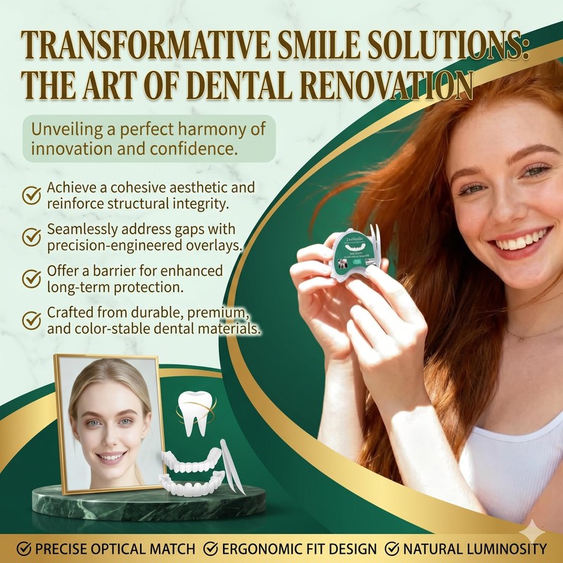 Temporary Dentures & Cosmetic Teeth Covers, Comfort Fit Snap-On Smile
