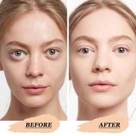 Boobeen Air Cushion BB Cream, Lightweight Moisturizing Foundation Face Makeup, Natural Matte Concealer for Dewy Finish, Conceal & Brighten Nude Base Primer Cream to Even Skin Tone, Long Lasting