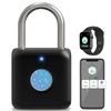 Fingerprint Padlock, Pothunder Smart Padlock, Locker Lock, Fingerprint Lock with