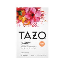 TAZO Tea Bags, Passion & Wild Sweet Orange Herbal Tea 20CT (2ea) (Variety Pack)