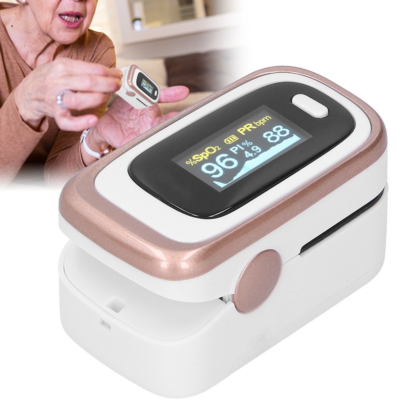 Fingertip Clamp Pulse Oximeter Blood LCD Display Oxygen Saturation Test
