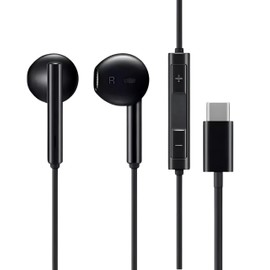 OOYES Pack Of 2 Type C Wired In Ear Headphones, HiFi Stereo Noise Cancelling Earphones With Mic & Volume Control|Extra Bass Type C Headphones Compatible With C Type Phones(Black)