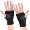 1 Pair of Black Wrist Guards, Sports Protective Gear, Adjustable