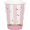 Creative Converting Twinkle Toes Ballerina Paper Party Cups, 9 oz,