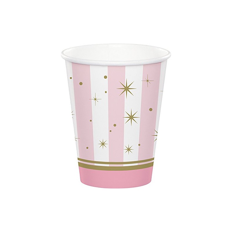 Creative Converting Twinkle Toes Ballerina Paper Party Cups, 9 oz,