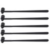 5 Pieces Plum Blossom Dermal Hammer Single End Black ABS