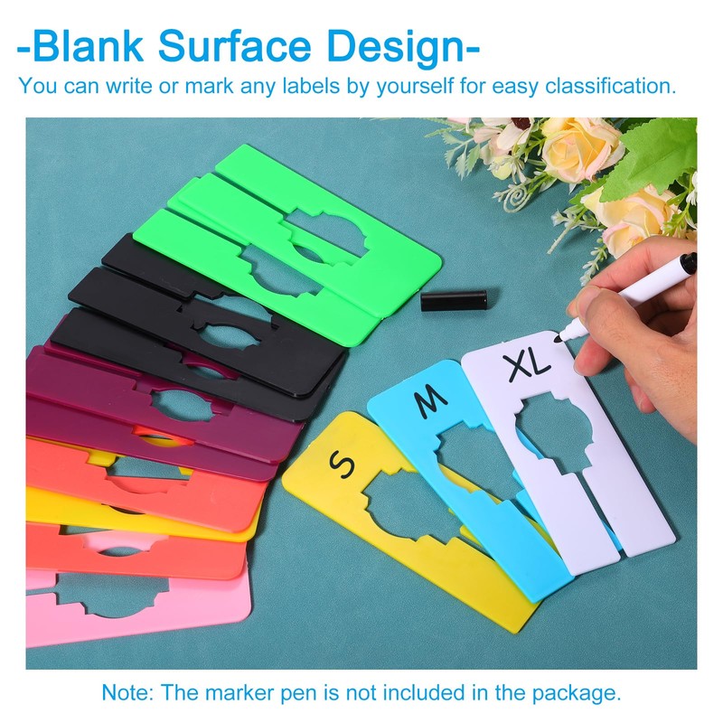 PATIKIL Clothes Sorter Closet Hangers - 20 Pack Rectangle Closet