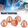 5Pcs Plasma Torch Cap Nozzle Cutting Kits Copper Welding Industrial