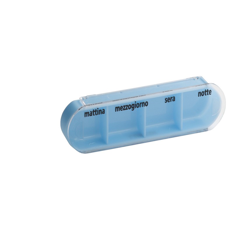 Tower Pill Box Pill Box with 4 Compartments – Italian