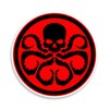 Hydra Army Superhero Red Skull Sticker Decal Notebook Car Laptop