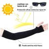 Mangas Protectoras Para Brazos Protección Solar Uv,4 Pares Color Blanco
