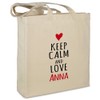 'Fabric Case with "Anna – KEEP CALM – Colour Beige