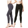 DEVOPS Women's 2 Pack Thermal Long Johns Underwear Leggings Pants