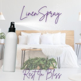 Almond Linen Spray, 8 ounces - Eclectic Lady Sheet and Linen Spray - No Artificial Colors, Parabens, or Preservatives - Long-Lasting Scent for Bed, Fabric & Pillow