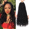 Leeven 7 Packs Faux Locs Crochet Hair With Curly Ends