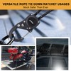 Ayaport Rope Ratchet Tie Down with Safety Lock Clip 1/4"