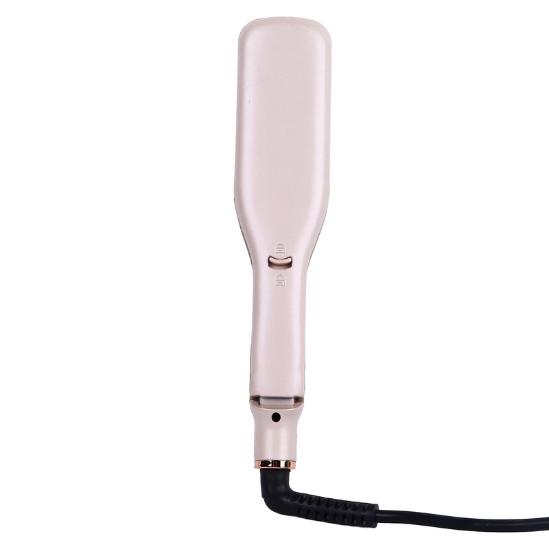 Flat Curling Iron 45W Pink Negative Ion Hair Crimper Waver