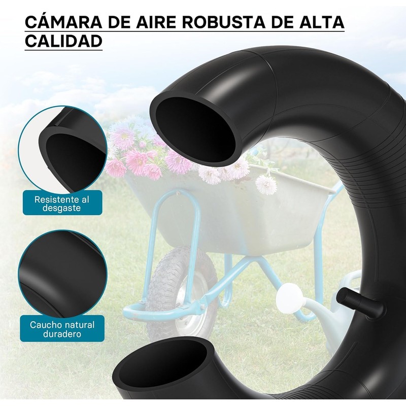2PCS 145/70‑6 Tire Inner Tube with Straight Valve Stem Rubber
