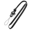Drawhert Smartphone Strap, Mobile Strap, Neck Hanging, 2 Colors, Black/Dark