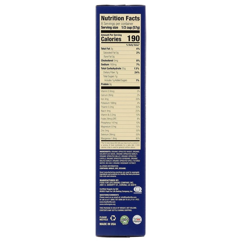 Ezekiel 4:9 Golden Flax Sprouted Grain Crunchy Cereal 16 oz