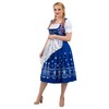 Dirndl Trachten Haus 3 Piece Long Blue Women's Bavarian Dirndl