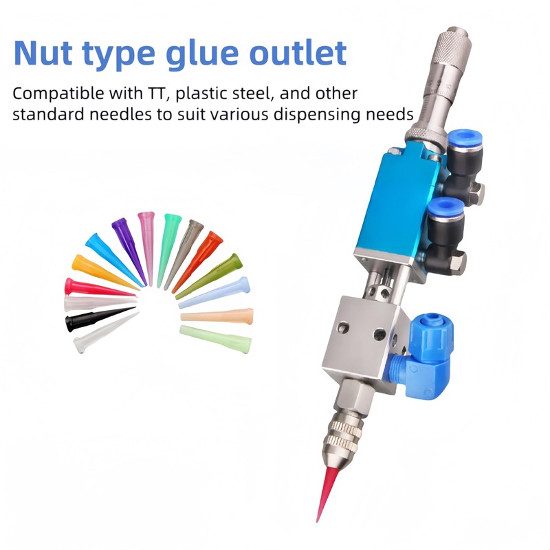 KZU Precision Thimble Dispensing Valve, Glue Dispenser Valve with Micrometer
