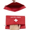 AUEAR, 5 Pack First Aid Kit Empty Pouch Bag Red