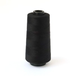 Japanese String Button Spun Sewing Thread #60 3000m Roll Black SPUN-402