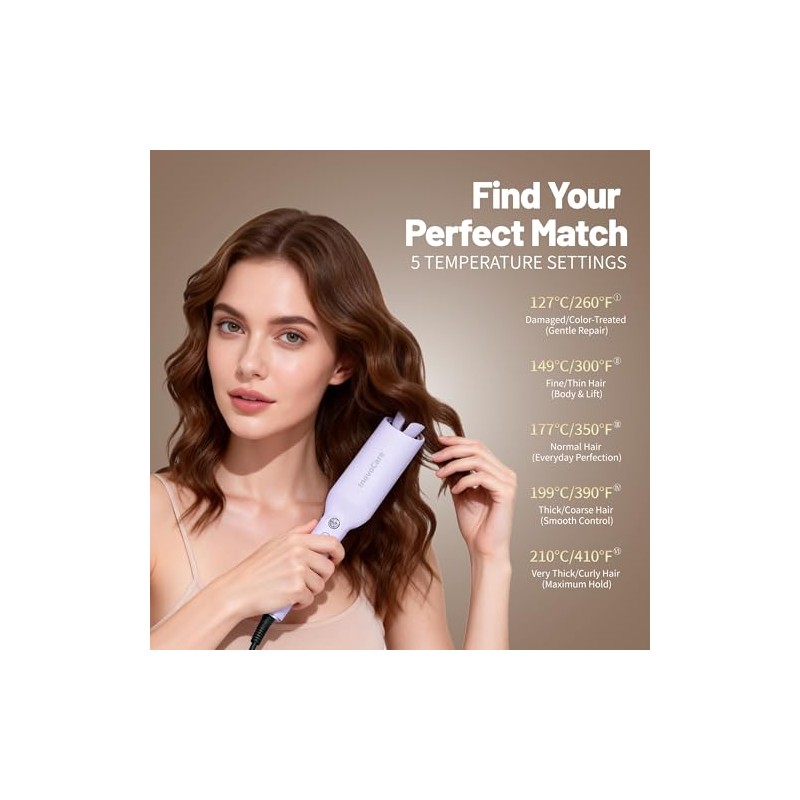 InovoCare CurlPro Plus Automatic Curling Iron for Long Hair
