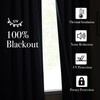 NICETOWN Faux Linen 100% Full Blackout Curtains 84 inch Length