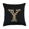 SqueakyRicardo Animal Print Leopard Cheetah Print Letter Y Initial Rustic