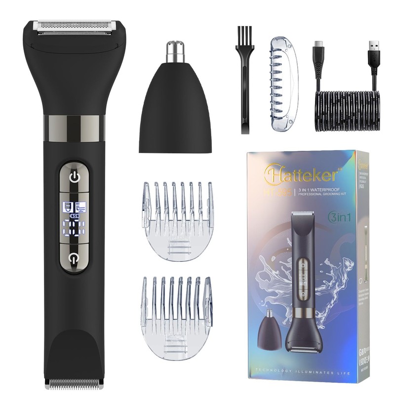 Hatteker 3 in 1 Multifunctional Dual - Head Body Hair