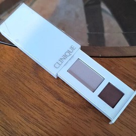 Clinique  All About Shadow Duo 17 Seashell Pink/Fawn Satin, 4H Bronze .06 Oz NEW