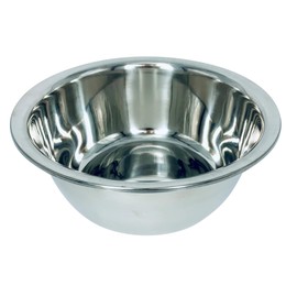Morleos Stainless Steel Bowl, Diameter 22 cm, 2.7 Litres, Mixing Bowl, Salad Bowl, Universal Bowl, Dishwasher & Oven Safe, Stackable, Kitchen Utensils Gastro