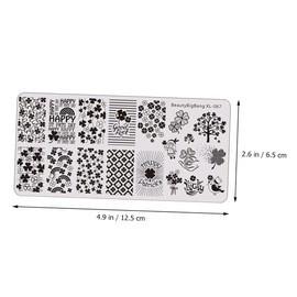 Ipetboom St Patrick's Day Nail Art Stencils Durable Manicure Templates for Creative Nail Designs for Unique Artistic Styles at Home