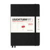 LEUCHTTURM1917 365942 Weekly Planner Medium (A5) 2023, 12 Months, Black,