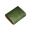 Kawaoto Men's Bi-Fold Pueblo Leather Bi-fold Wallet, Genuine Leather, Large